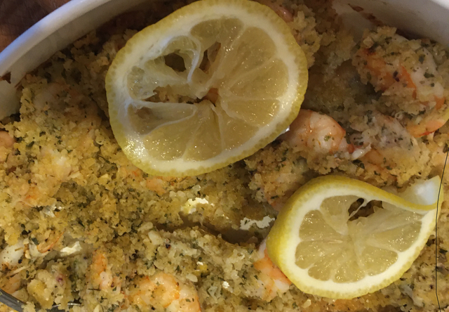 Crispy Baked Shrimp Scampi