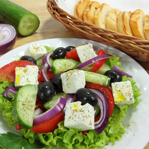 Greek Goat Cheese and Olive Salad