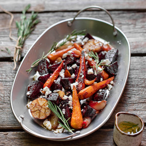 Grilled Vegetables with Feta and Rosemary
