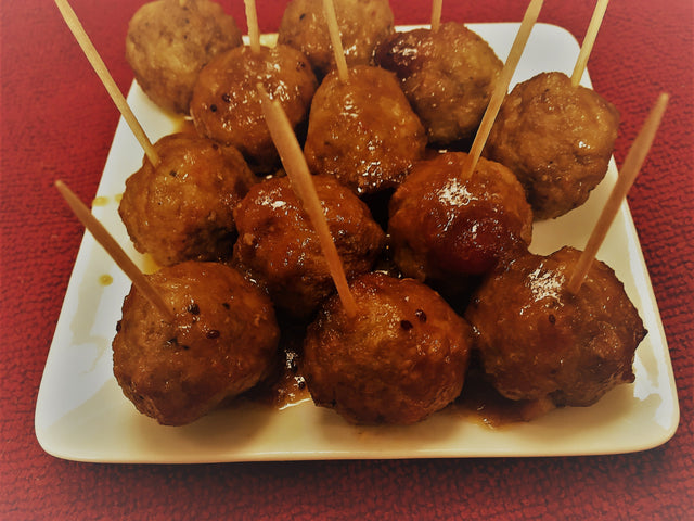 Sweet and Spicy Cocktail Meatballs