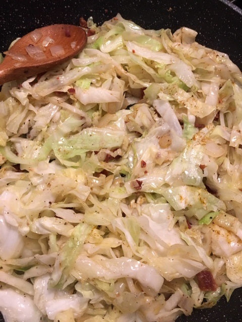 Kat’s Fried Cabbage