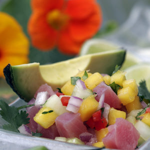 Ginger and Lemon Tuna Ceviche