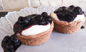 Blueberry Balsamic and Ricotta Tartlets